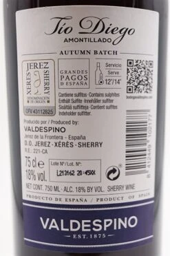 Amontillado Tio Diego -Baileys Verkäufe dsc01480