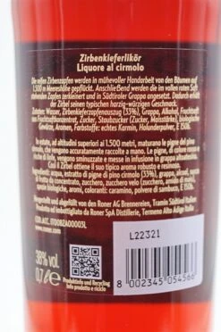 Zirbel Likör 8 Zirbel Likör -Baileys Verkäufe dsc01497
