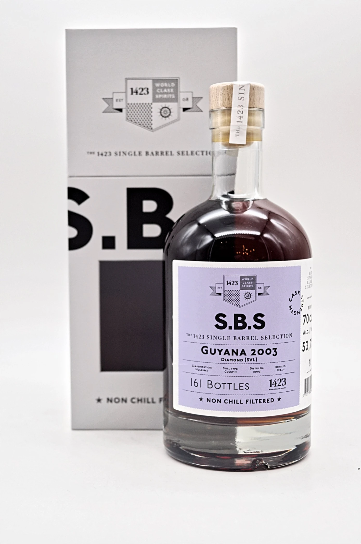 SBS Guyana 2003 Diamond (SVL) Single Barrel Selection Rum 1 SBS Guyana 2003 Diamond (SVL) Single Barrel Selection Rum