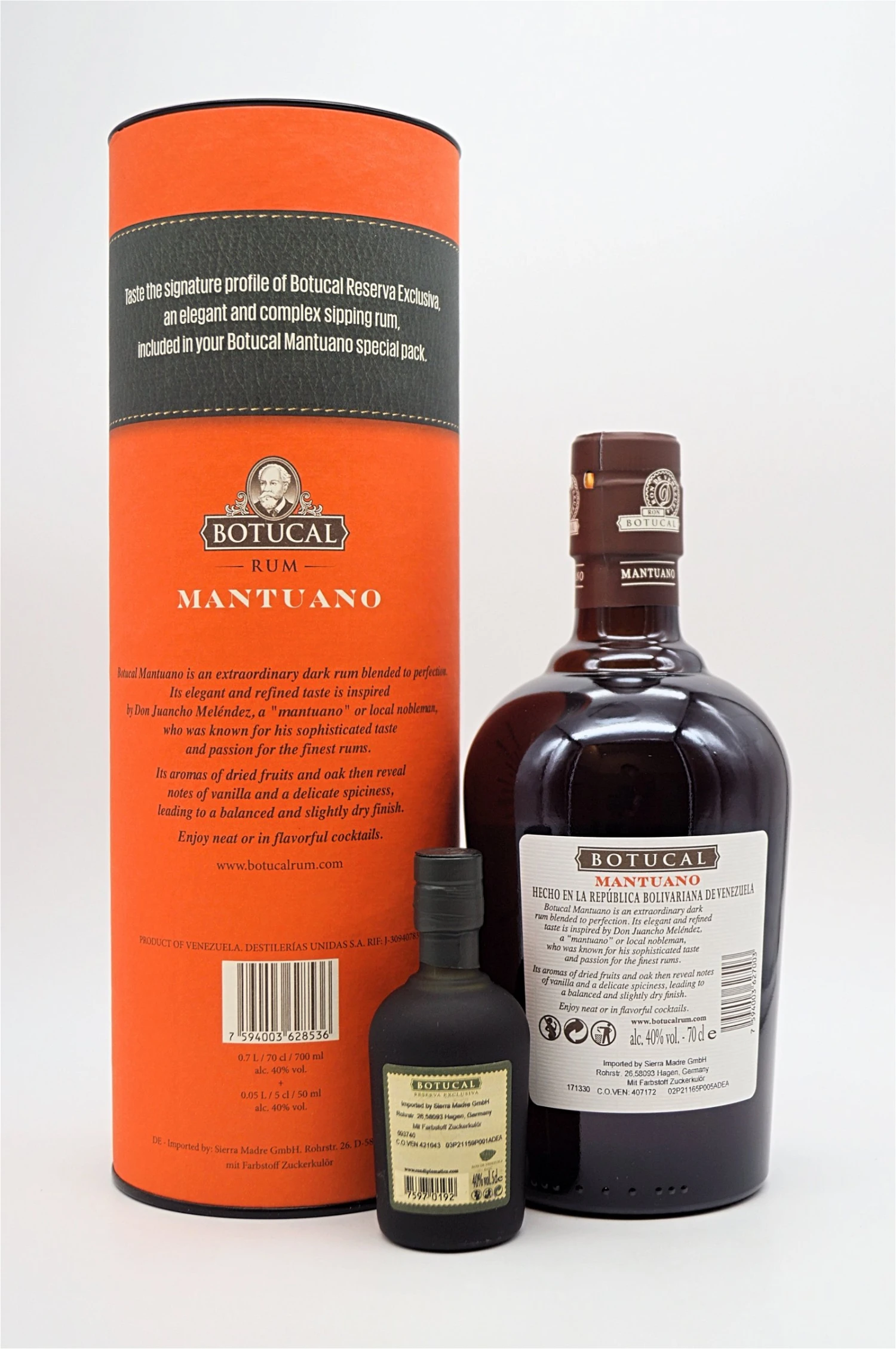 Mantuano Ron Extra Anejo Geschenkverpackung 2 Mantuano Ron Extra Anejo Geschenkverpackung – Bild 2