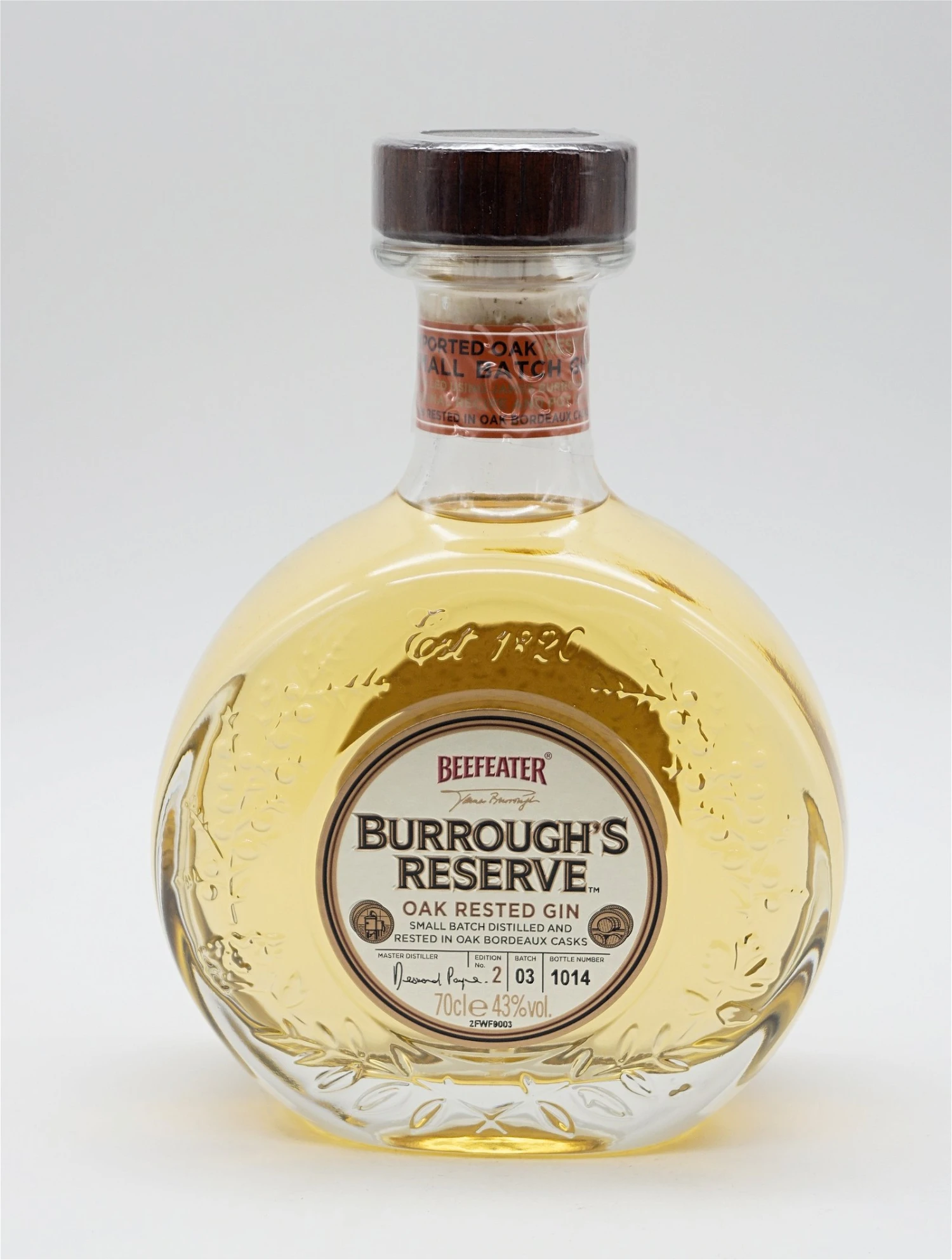 Burroughs Reserve Oak Rested Gin 1 Burroughs Reserve Oak Rested Gin