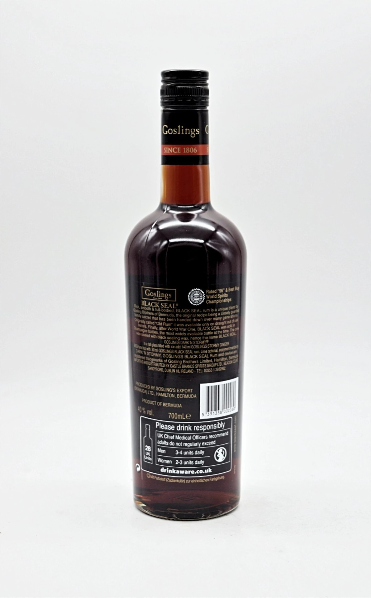 Black Seal Bermuda Black Rum 80 Proof 2 Black Seal Bermuda Black Rum 80 Proof – Bild 2