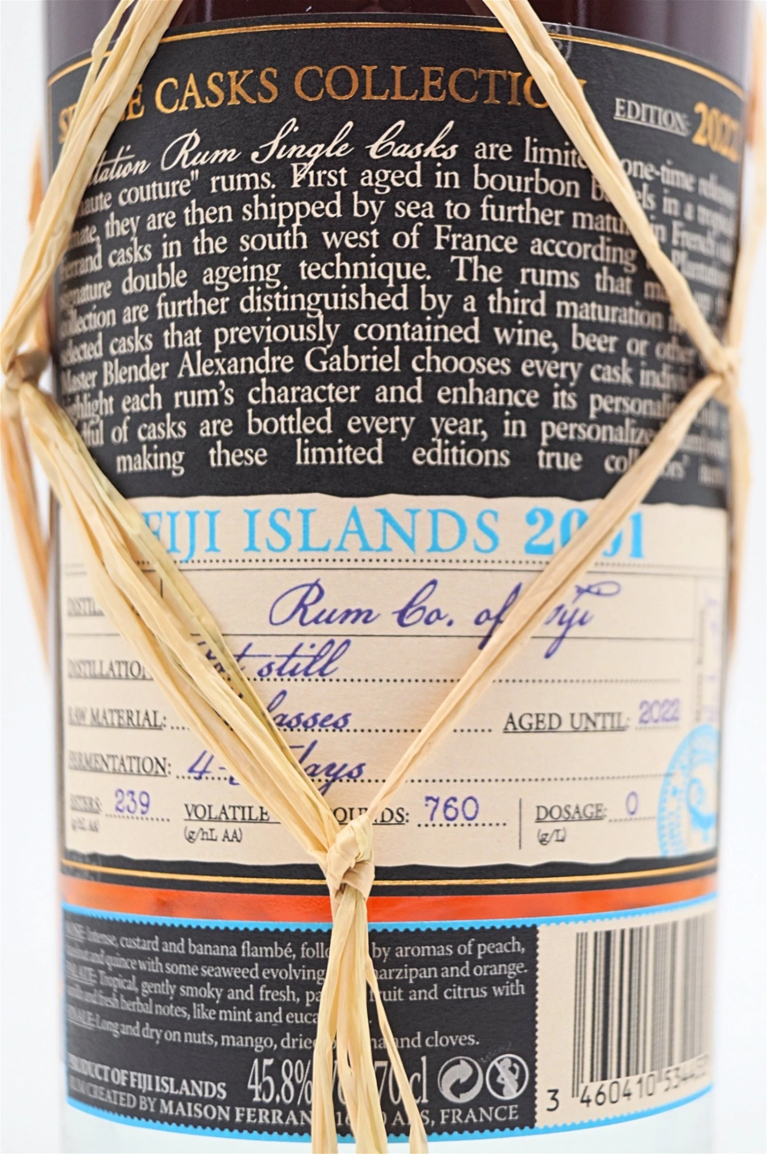 Fiji Islands 2001 Rozelieures Single Malt French Whisky Cask Finish 5 Fiji Islands 2001 Rozelieures Single Malt French Whisky Cask Finish – Bild 5