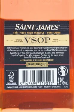 SAINT JAMES VSOP Tres Vieux Rhum Agricole -Baileys Verkäufe dsc09537