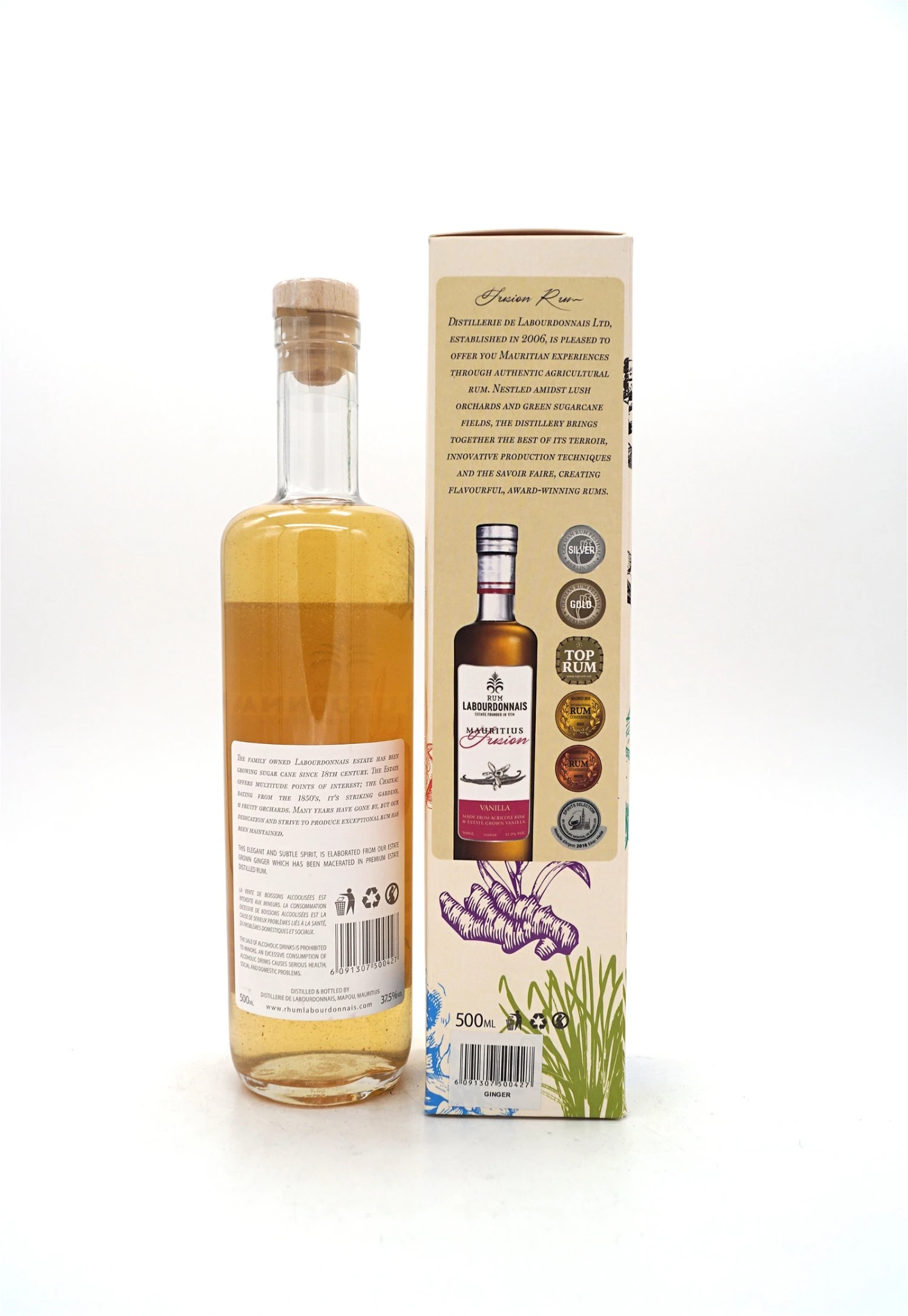 Ginger Pure Sugar Cane Rum & Estate Grown Ginger 0,5 2 Ginger Pure Sugar Cane Rum & Estate Grown Ginger 0,5 – Bild 2