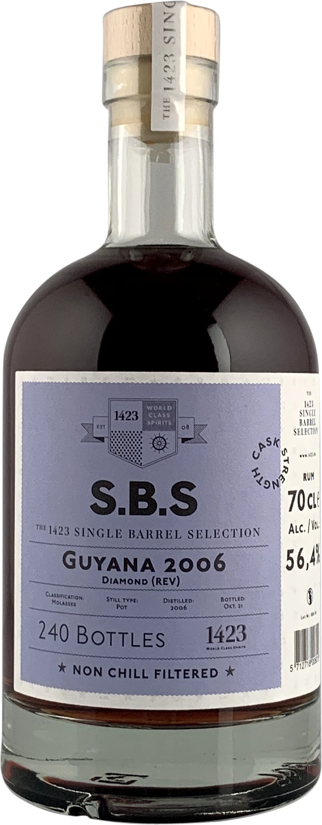 SBS Guyana 2006 Diamond (REV) Single Barrel Selection Rum 1 SBS Guyana 2006 Diamond (REV) Single Barrel Selection Rum